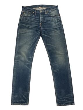 Ralph Lauren Double RL Slim Narrow Vintage Wash Blue Jeans